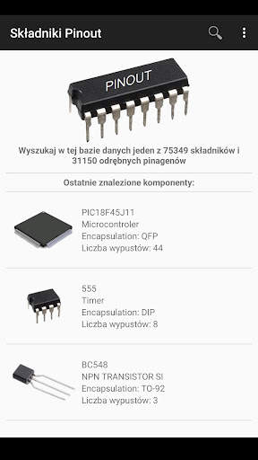 Electronic Component Pinouts screenshot 1