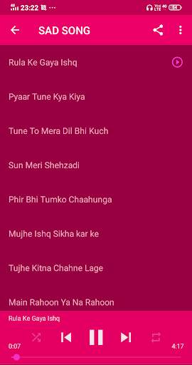 Hindi Sad Songs || Offline screenshot 2