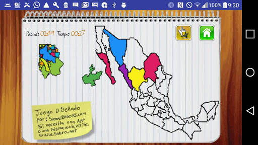 Mapa de Mexico Juego screenshot 2
