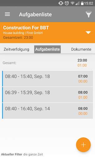 Mobile Worker - Zeiterfassung screenshot 2