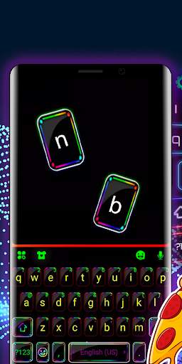 RGB Neon HD Keyboard Background screenshot 3