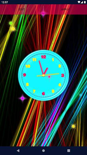 3D Neon Clock Live Wallpaper 7 تصوير الشاشة