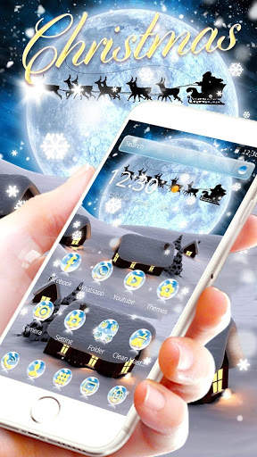Silent Night Snow Christmas 2017 Theme screenshot 2