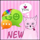 Pink Kitties Theme for GO SMS icon
