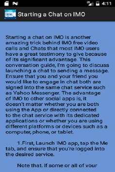 Free Imo Video Chat Guide screenshot 2
