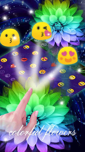 Colorful Flowers Keyboard screenshot 3