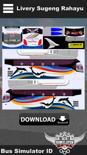 Livery bussid SHD sugeng rahayu screenshot 2