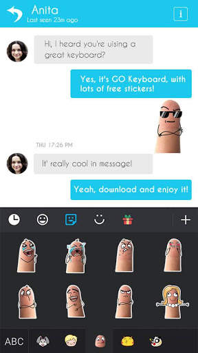 Keyboard Sticker Silly Finger screenshot 5