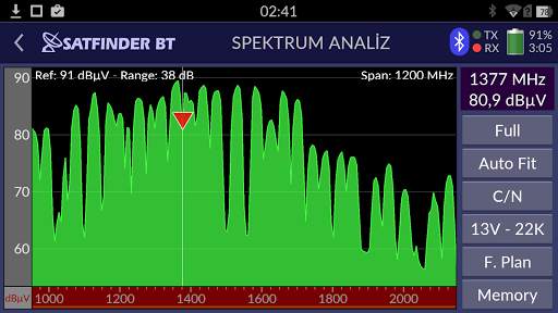 SATFINDER BT DVB-S2 screenshot 3