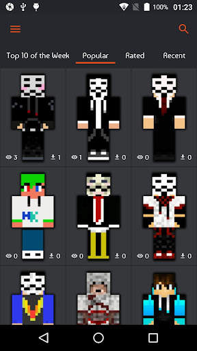 Hacker Skins for Minecraft PE screenshot 1
