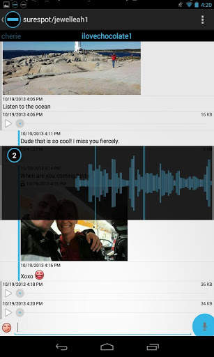 surespot encrypted messenger screenshot 1