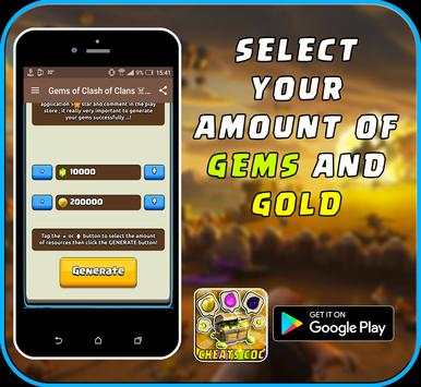 Gems 4 Clash of Clans ☠️ Prank screenshot 3