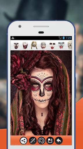 Halloween Makeup Face Photo Editor 3 تصوير الشاشة
