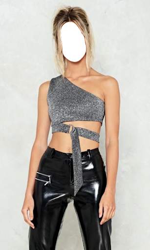 Women Crop Tops Photo Suit screenshot 6