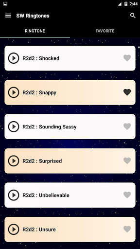 SW ringtones screenshot 1
