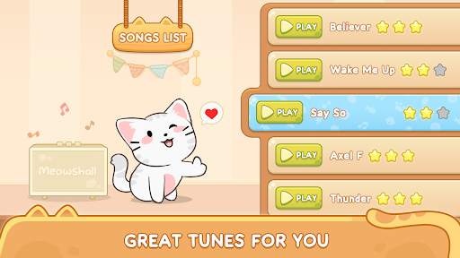 Cat Dash: Cute Cat Music Game скриншот 2