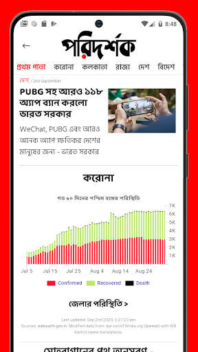 Poridorshok News screenshot 2