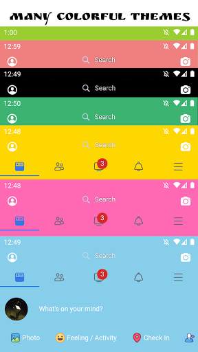 Facade for Facebook - colorful alternative screenshot 1