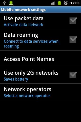 Mobile Networks Shortcut screenshot 2