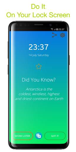 Did You Know? (Lock Screen - Fun Facts - Offline) 2 تصوير الشاشة