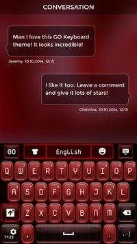 Red Keyboard Theme screenshot 5