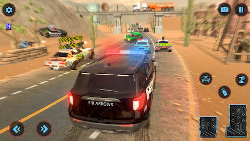 Police car chaser: racing war games 2021 screenshot 3