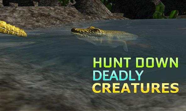 3D Angry Crocodile Hunter Sim screenshot 3