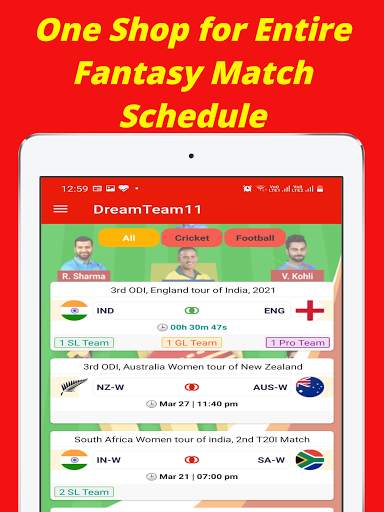 Dream Team11 - Fantasy Team Guide for Dream11 screenshot 10