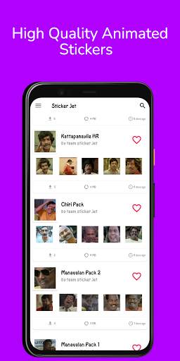 Malayalam Animated Stickers screenshot 1