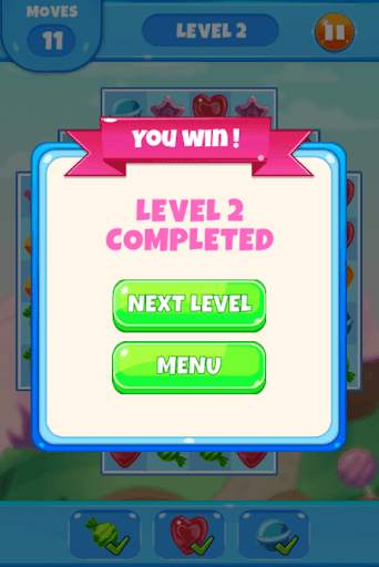 Sweet Candy Saga Game لعبة screenshot 2