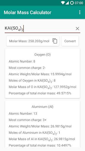 Molar Mass Calculator screenshot 7