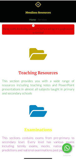 Mwalimu Resources screenshot 2