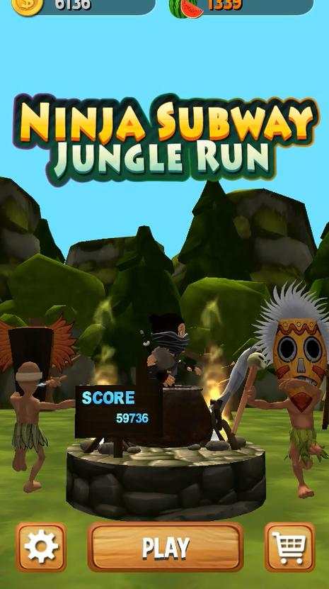 Subway Ninja Surf Run - Escape The Jungle Temple 2 screenshot 4