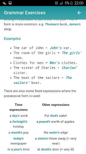 English Grammar Exercises free & Offline screenshot 3