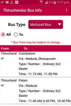 Thiruchendur Bus Info screenshot 4