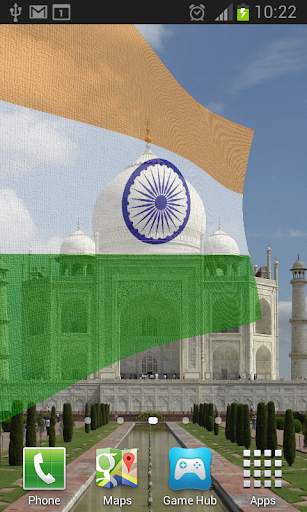 India Flag Live Wallpaper screenshot 1