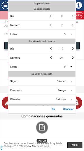 Números de la suerte: combinaciones para loterías screenshot 3