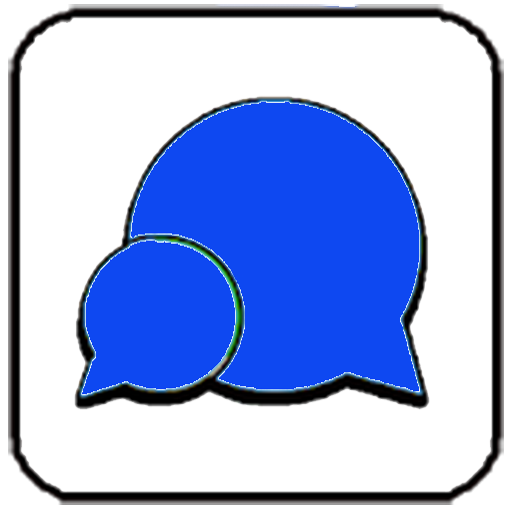 blue chat messenge 21 icon