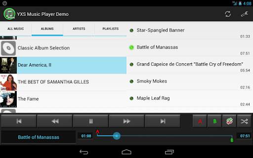 YXS Music Player (Demo) screenshot 7