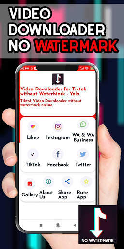 Video Downloader for Tiktok without WaterMark Yolo screenshot 1
