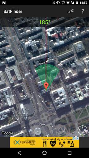 SatFinder screenshot 2