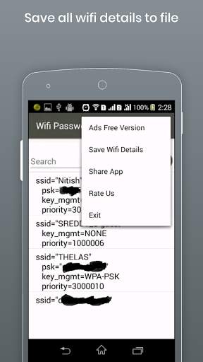 Wifi password recovery screenshot 3