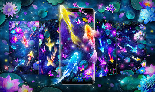 Glowing Koi Live Wallpapers screenshot 4