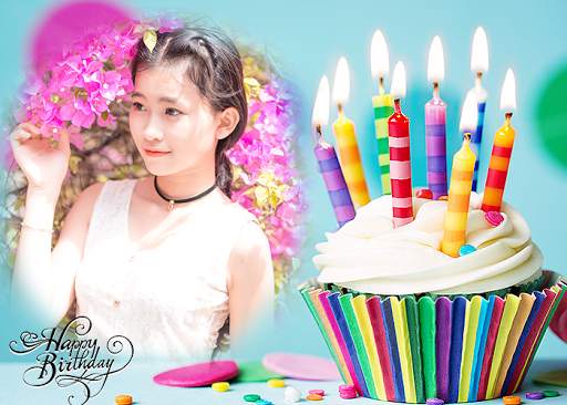 Birthday Wishes  - bday photo frame with name screenshot 4