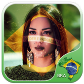Brazil Flag Photo Editor icon
