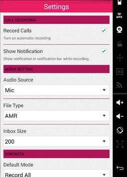 Automatic Call Recorder 2016 screenshot 1
