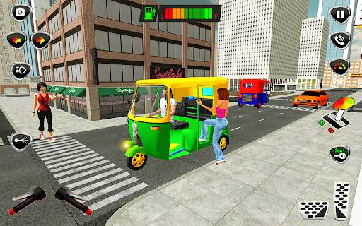 Tuk tuk auto rickshaw driver tuk tuk rickshaw game screenshot 4
