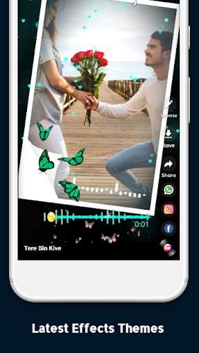 Lyrical Photo Video Maker With Music: Status Video स्क्रीनशॉट 2