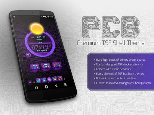 PCB Purple ⁞ TSF Shell 3 Theme screenshot 1