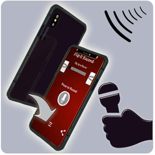 Flip N Record (Auto Start & Stop Audio Recorder) screenshot 1